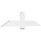 Ekena Millwork Eugene Architectural Grade PVC Gable Bracket, 60"W x 15"H x 2"D x 6"F, 6/12 Pitch GBP060X15X0206EUG00 - alternate 1